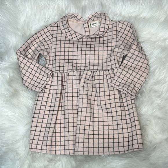 Pink and Grey long sleeve dress - Picture 1 of 4